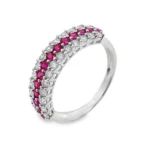 RUBY DIAMOND RING 18KW