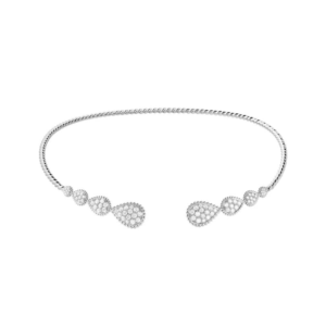 18K WHITE GOLD DIAMOND CHOKER NECKLACE