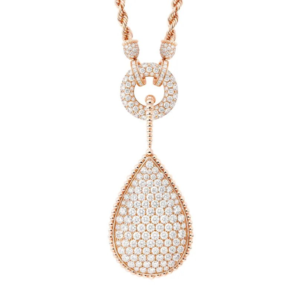18K ROSE GOLD XXL MOTIF DIAMOND NECKLACE