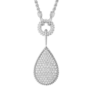 18K WHITE GOLD XXL MOTIF DIAMOND NECKLACE