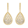 18K YELLOW GOLD L MOTIF DIAMOND EARRING
