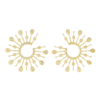 18K YELLOW GOLD MULTI MOTIF DIAMOND EARRING