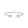 18K WHITE GOLD S MOTIF DIAMOND BRACELET