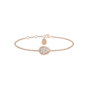 18K ROSE GOLD S MOTIF DIAMOND BRACELET