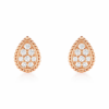 18K ROSE GOLD S MOTIF DIAMOND EARRING