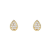 18K YELLOW GOLD S MOTIF DIAMOND EARRING