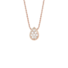 18K ROSE GOLD S MOTIF DIAMOND NECKLACE