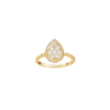 18K YELLOW GOLD S MOTIF DIAMOND RING