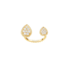 18K YELLOW GOLD XS AND S MOTIF DIAMOND RING