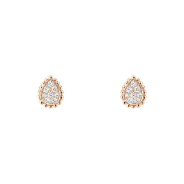 18K ROSE GOLD XS MOTIF DIAMOND EARRING