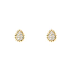 18K YELLOW GOLD XS MOTIF DIAMOND EARRING