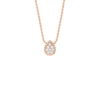 18K ROSE GOLD XS MOTIF DIAMOND NECKLACE