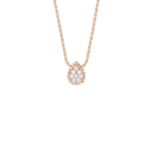18K ROSE GOLD XS MOTIF DIAMOND NECKLACE
