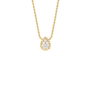 18K YELLOW GOLD XS MOTIF DIAMOND NECKLACE