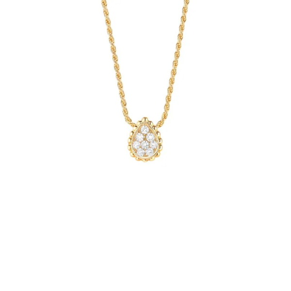 18K YELLOW GOLD XS MOTIF DIAMOND NECKLACE