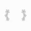 18K WHITE GOLD DIAMOND EARRING