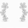 18K WHITE GOLD DIAMOND EARRING