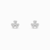 18K WHITE GOLD DIAMOND EARRING
