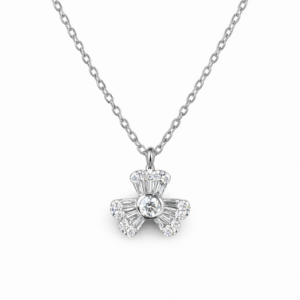 18K WHITE GOLD DIAMOND NECKLACE