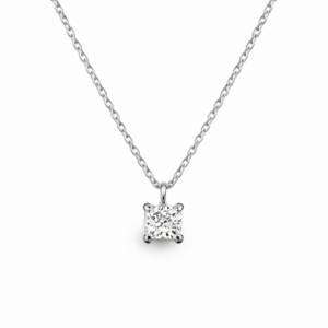 18K WHITE GOLD DIAMOND NECKLACE