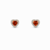 18K YELLOW GOLD SAPPHIRE AND DIAMOND EARRING