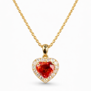 18K YELLOW GOLD SAPPHIRE AND DIAMOND NECKLACE