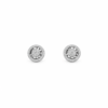 18K WHITE GOLD DIAMONDN EARRING