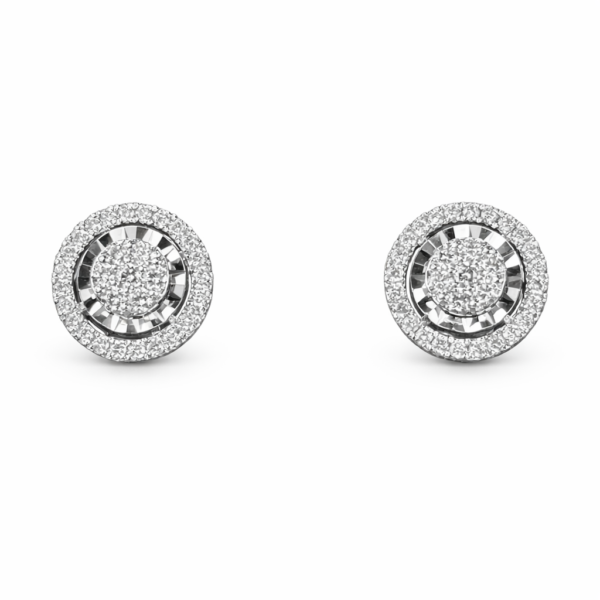 18K WHITE GOLD DIAMONDN EARRING