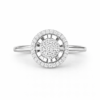 18K WHITE GOLD DIAMOND RING