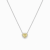 18K WHITE AND YELLOW GOLD FANCY DIAMOND NECKLACE