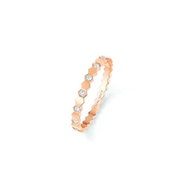 18K ROSE GOLD DIAMOND THIN RING