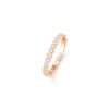18K ROSE GOLD PAVE DIAMOND THIN RING
