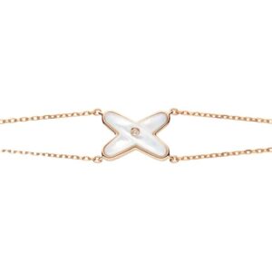 082933_primary 18 ROSE GOLD MOTHER OF PEARL AND DIAMOND BRACELET