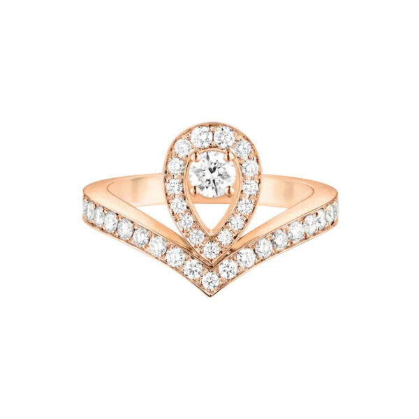 18K ROSE GOLD DIAMOND RING