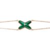 18 ROSE GOLD MALACHITE AND DIAMOND BRACELET