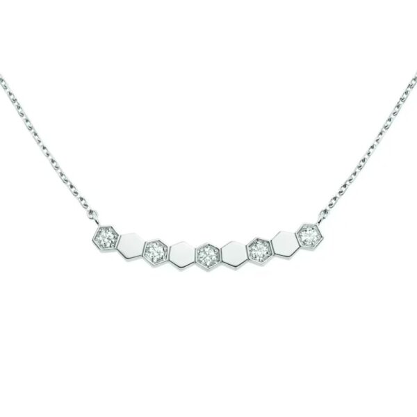 18K WHITE GOLD DIAMOND NECKLACE