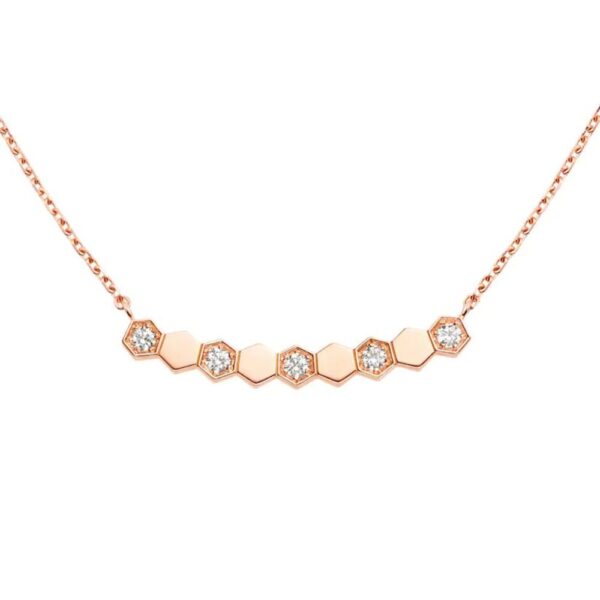 18K ROSE GOLD DIAMOND NECKLACE