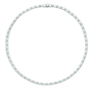 18K WHITE GOLD DIAMOND NECKLACE