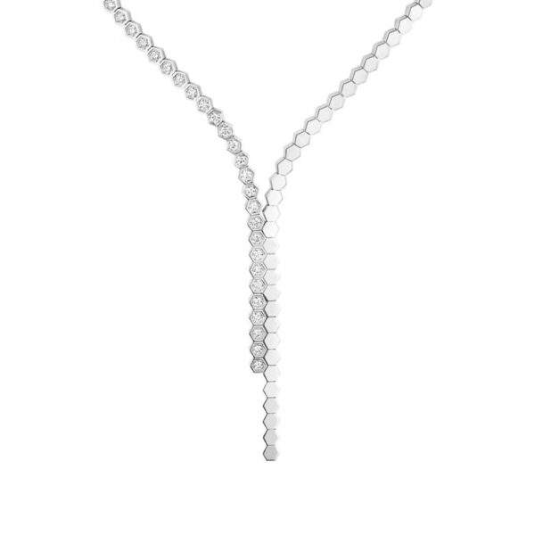 18K WHITE GOLD PAVE DIAMOND NECKLACE