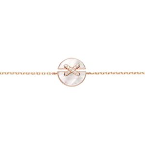 084231_primary 18K ROSE GOLD MOTHER OF PEARL AND DIAMOND BRACELET