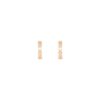 18K ROSE GOLD DIAMOND SMALL HOOP EARRING