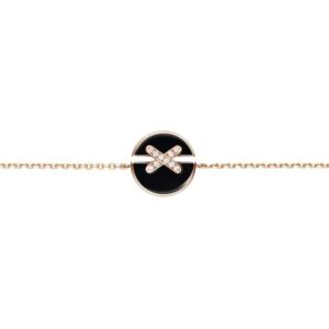 084999_primary 18K ROSE GOLD ONYX AND DIAMOND BRACELET