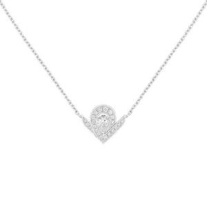 18K WHITE GOLD DIAMOND NECKLACE