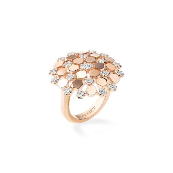 18K ROSE GOLD DIAMOND RING