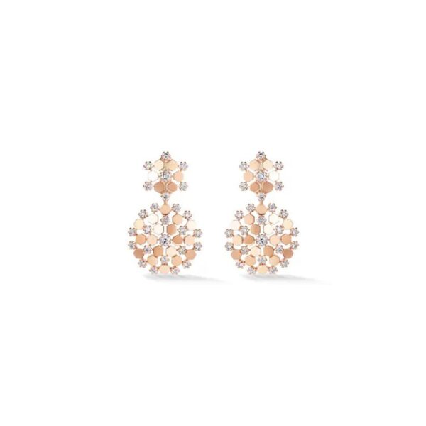 18K ROSE GOLD DIAMOND EARRING