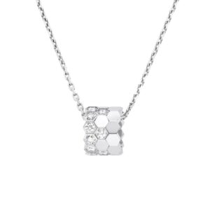 18K WHITE GOLD DIAMOND NECKLACE