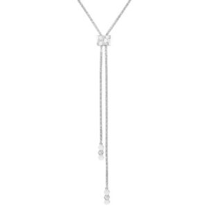 18K WHITE GOLD DIAMOND NECKLACE