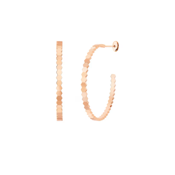 18K ROSE GOLD LARGE HOOP EARRING