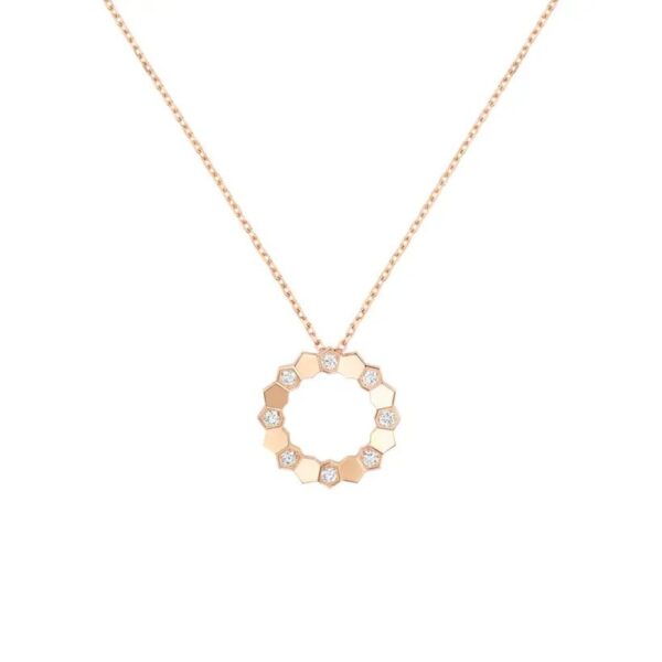 18K ROSE GOLD DIAMOND SMALL NECKLACE
