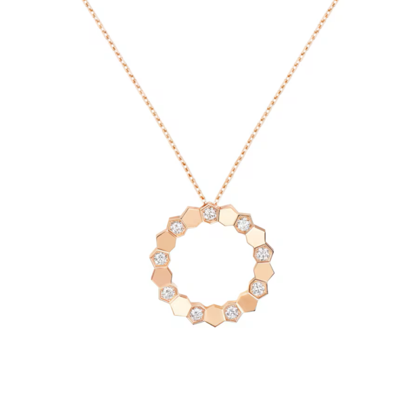 18K ROSE GOLD DIAMOND MEDIUM NECKLACE